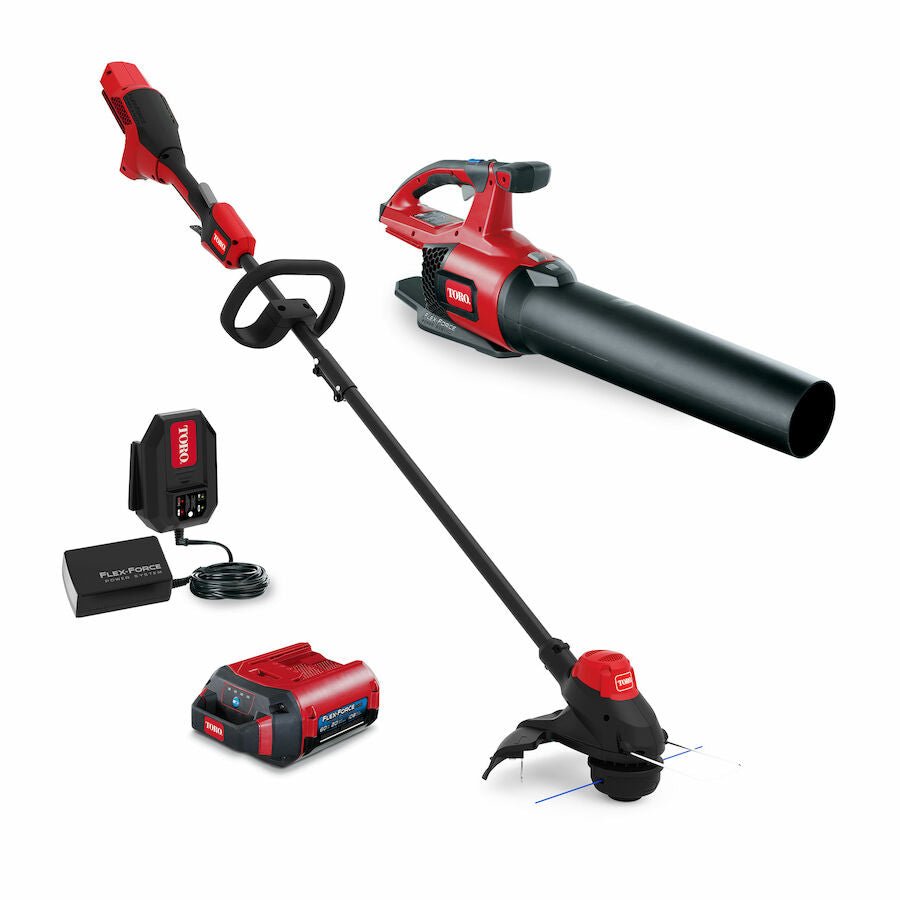 Powerful 60V MAX* 2-Tool Combo Kit: High-Speed Leaf Blower & Precision String Trimmer with 2.0Ah Battery (Model 51881)